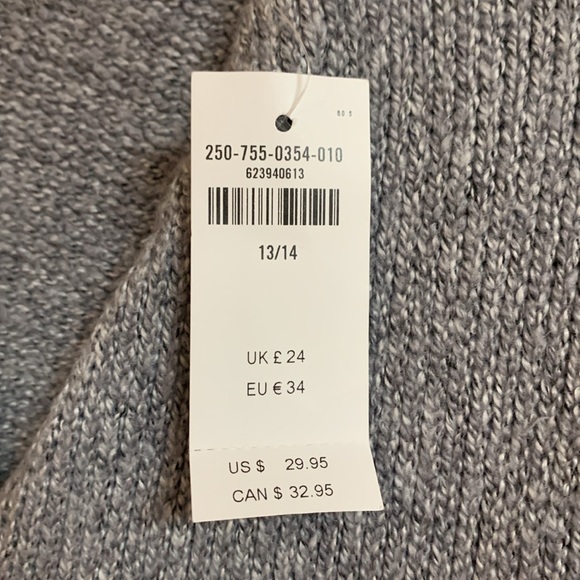 Abercrombie kids Girls school sweater size 13/14 grey new with tags - Picture 7 of 10
